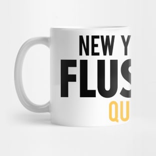 Flushing Queens Logo - A Minimalist Ode to Borough's Vibrant Heart Mug